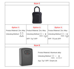 Boîte à clés intelligente extérieure pour agents immobiliers, sécurisée, avec serrure TT, en alliage, à code numérique et application, pour rangement de voiture - Product Image 6