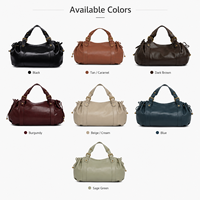 Sac à main en cuir PU pour femme, grande capacité, sac à bandoulière pour femme, sac à main tendance avec détails métalliques