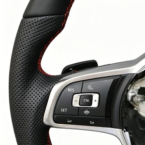 พวงมาลัยกีฬาแบบฐานเรียบสำหรับรถยนต์ Volkswagen Polo GTI Golf 6 MK7 GTD Passat CC Tiguan - Product Image 6