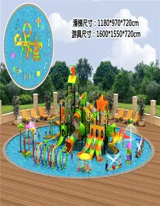 Beste Prijs Outdoor Kinderen Water Park Apparatuur Plastic Speeltuin Glijbanen Te Koop