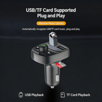 Chargeur de voiture double USB X10 de haute qualité 3.1A avec transmetteur FM Bluetooth 5.0 et appels mains libres, adaptateur de charge rapide PD pour téléphone de voiture