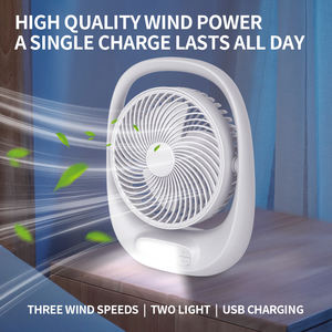 Vente en gros d'un nouveau design mini ventilateurs <span class=keywords><strong>de</strong></span> <span class=keywords><strong>table</strong></span> rechargeables portables réglables électriques <span class=keywords><strong>à</strong></span> batterie rotative avec veilleuse - Product Image 3