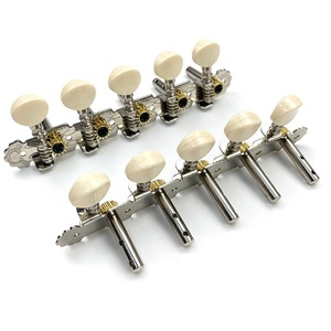 10 Telli Krom 5R+ 5L Gitar Makine Kafası Akort Aparatı Çift Delikli Gitar Teli Akort Mandalları - Product Image 6