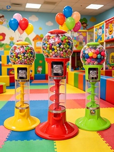 Máquina expendedora de chicles moderna de plástico con pista en espiral para zonas de atracciones en centros comerciales y supermercados - Product Image 6