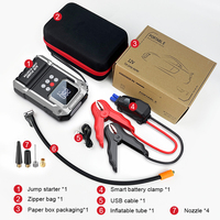 Démarreur de voiture portable 4 en 1 et gonfleur de pneus Custom Waterproof OEM Factory Outlet for Motorcycles