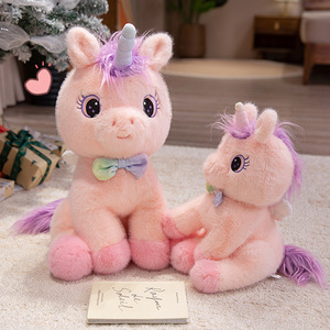Jouets animaux en peluche personnalisés poupée <span class=keywords><strong>poney</strong></span> arc-en-ciel poupée en tissu pour cadeaux d'anniversaire pour enfants - Product Image 6
