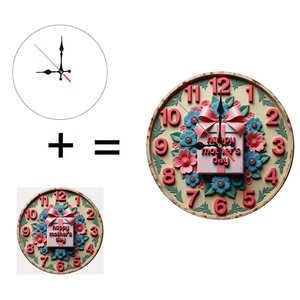 Creative <b>design</b> Home Decoration Round Wooden <b>Wall</b> <b>Clock</b> 25cm Circle Living Room <b>Wall</b> <b>Clock</b> - Product Image 5