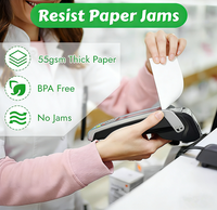 Rouleaux de papier thermique 80x80mm pour imprimantes POS/ATM, 100% pâte de bois vierge, papier de caisse enregistreuse