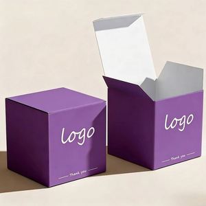 Factory Direct Customizable Free Design Vibrant Printed Paperboard Square <b>Box</b> Sturdy Ideal for Gift Apparel Accessory <b>Shipping</b> - Product Image 1