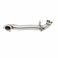 53.ODM/OEM Downpipe d'échappement turbo argenté personnalisable haute performance pour Mini Clubman S /Cooper S /Countryman S