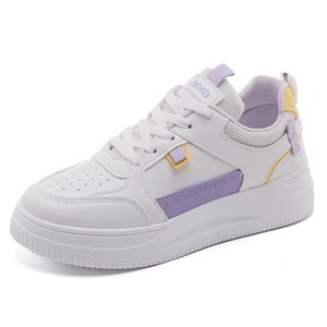 Women's Autumn Breathable Lightweight <b>Soft</b>-soled Comfortable Lace-up Platform Sneakers - Product Image 2