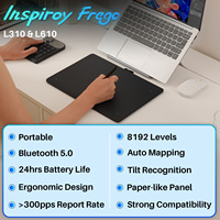 Tablette graphique sans fil Huion Inspiroy Frego L310 L610 pour PC, téléphone, stylet numérique sans batterie, tablette de dessin pour la conception graphique