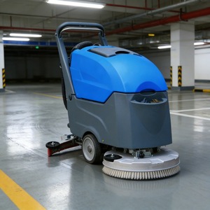 New Heavy Duty High Efficiency Self-Propelled <b>Walk</b> Behind Industrial Floor Scrubber <b>Machine</b> Floor - Product Image 2