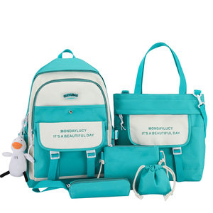 Bộ 5 Chiếc Túi Đeo Lưng Đi Học Thời Trang Bán Chạy Bộ Ba Lô Đi Học Du Lịch Cho Bé Gái - Product Image 5