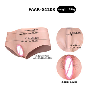 Pantalon avec faux vagin en silicone souple, à porter, pour transgenres, travestis et affirmation de genre - Product Image 6