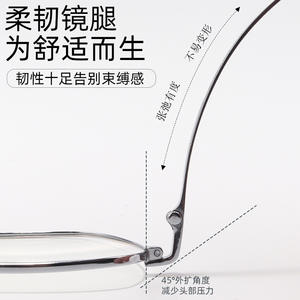 Monturas de Gafas Ti-P Rectangulares de Marco Completo Unisex Cómodas con Marco de Titanio y Lentes de Resina 3125 Origen Danyang - Product Image 2