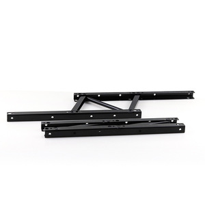 Upper And Lower Buffer Telescopic Frame 380mm Black Metal Hardware For <b>Computer</b> Desk Coffee Table Storage - Product Image 2