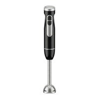 Mixeur Plongeant Électrique 4-en-1 400W en Acier Inoxydable, Bâtonnet Mélangeur Multifonctionnel, Hachoir à Viande et Préparateur Alimentaire pour Bébé