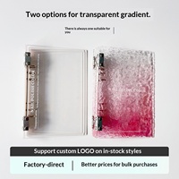 Livre d'échantillons magnétique en acrylique pour nail art, design transparent dégradé de couleurs, 180/270/360 couleurs, pour la présentation des styles de couleur