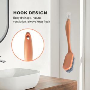 Heavy Duty PP Plastic Scrub <b>Brush</b> <b>with</b> Ergonomic <b>Long</b> <b>Handle</b> for Kitchen Sink and Bathroom Tile Grout <b>Cleaning</b> - Product Image 4