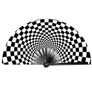 Abanico Plegable de Bambú Grande de 13 Pulgadas (33 cm), Estilo Arte Folclórico, Tallado, Portátil, Regalo Empresarial, Artículo Promocional en Stock - Product Image 5