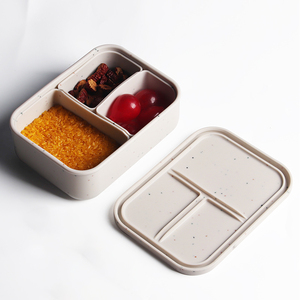 Fiambreras para niños con 3 compartimentos extraíbles, sin BPA, para microondas, fiambrera Bento de silicona a prueba de fugas para niños - Product Image 4