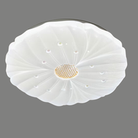 Plafonnier LED ultra-mince en acrylique à design floral moderne, intensité variable, en fer, pour chambre et salon (vente en gros)