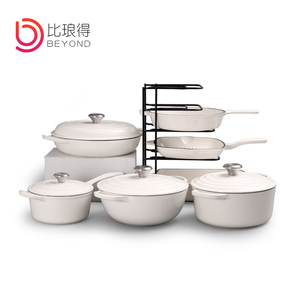 Beyond Manufacture Juego <span class=keywords><strong>de</strong></span> utensilios <span class=keywords><strong>de</strong></span> cocina <span class=keywords><strong>de</strong></span> <span class=keywords><strong>hierro</strong></span> <span class=keywords><strong>fundido</strong></span> esmaltado <span class=keywords><strong>de</strong></span> 7 piezas para acampar, <span class=keywords><strong>ollas</strong></span> <span class=keywords><strong>de</strong></span> cocina <span class=keywords><strong>de</strong></span> Metal duraderas - Product Image 5
