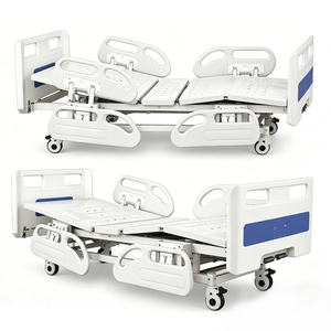 Cama de Hospital Manual Moderna de 2 Manivelas para Cuidado de Ancianos con Barandillas Laterales Amortiguadas y Manivelas Ocultas, Cama de Enfermería para el Hogar - Product Image 4