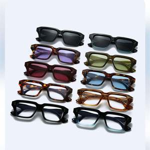 Gafas de Sol Personalizadas con Logotipo, Moda Retro 2025, Montura Pequeña con Estampado de Leopardo para Hombre, Gafas de Sol Cuadradas Poligonales con Protección UV400 para Mujer - Product Image 4