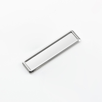 Badge de voiture miniature personnalisable de haute qualité de la marque TC, porte-plaque d'immatriculation optimal, porte-documents en métal argenté brillant