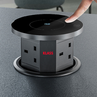 USA Standard 4 Pop-Up-Desktop-Steckdose mit Wechselstrom und USB-A-C-Anschluss für den Büro-oder gewerblichen Gebrauch