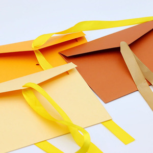 En stock, vente en gros, enveloppes en papier offset de couleur unie vintage, personnalisées, blanches, 13x18 cm, impression sérigraphique - Product Image 3