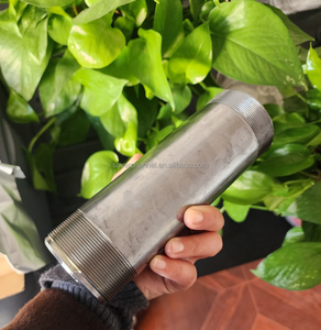 Tubo redondo de alambre exterior de doble cabeza de pezón de rosca de venta directa de fábrica para sistema de conexión de tubería - Product Image 1