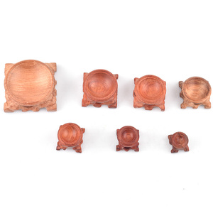 水晶球展示架批发20-65毫米圆木底座家居装饰 - Product Image 3