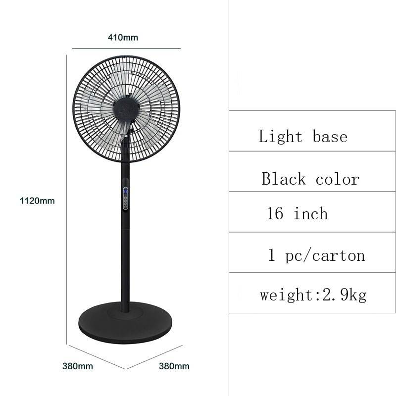 Base de lumière de couleur noire