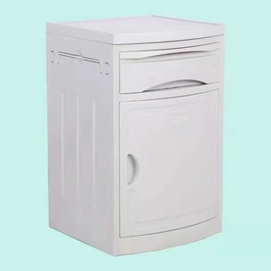 Plastic Bedside Table Abs Material 3 Floors Push Pull Type Office Use Hospital <b>Cabinet</b> <b>Storage</b> - Product Image 2