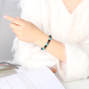 Jd đá quý thiết kế mới cao cấp đá tự nhiên ba màu hỗn hợp Chuỗi vòng đeo tay cho hợp thời trang bên trang phục và hàng ngày dịp - Product Image 6