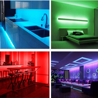Bande LED Flexible Personnalisée 24V 12V IP20 Intérieur 10 Couleurs 3000K 4000K 6000K Rouge Vert Bleu Rose Jaune Bleu Vert Lumières