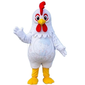 High Quality White Chicken <strong>Mascot</strong> <strong>Costumes</strong>/<strong>Rooster</strong> <strong>Mascot</strong> <strong>Costumes</strong>
