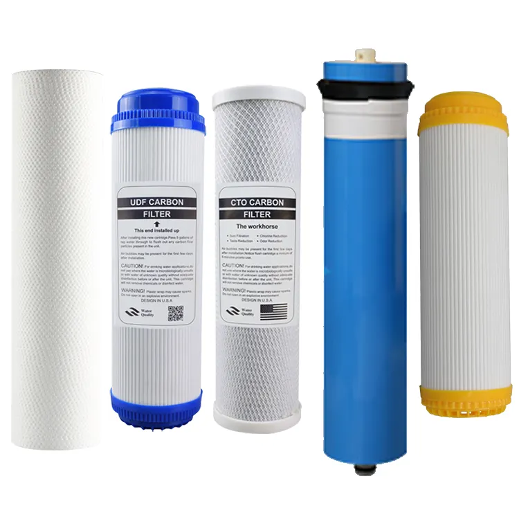 2024 Hoge Stroming Sediment Hervulbare Alkalische Pp Cto Actieve Kool 0.1 Micron Vervanging Waterfilter Cartridges Voor Thuisgebruik