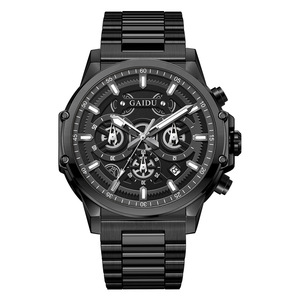Montre <span class=keywords><strong>KEDO</strong></span> pour homme, sportive, lumineuse, étanche 30M, 44mm, trois aiguilles, six aiguilles, calendrier, style mécanique, quartz, bracelet en acier inoxydable - Product Image 5