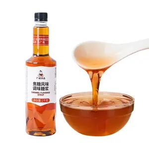 Jarabe con sabor a caramelo de 1kg para tienda de café y té con leche - Product Image 1