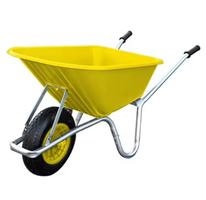 Carretilla de Jardín Resistente de 96L de Capacidad con Ruedas Neumáticas Sólidas Opcionales WB6414 para Uso en Construcción y Agricultura - Product Image 6