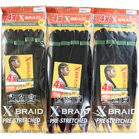 Article Tendance : Cheveux à Tresser Pré-Étirés 38" 180g, Lots de Cheveux Afro Yaki Naturels Doux Pré-Couches pour Extensions de Tresses Box Braids