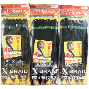 Articolo di Tendenza: <span class=keywords><strong>Extension</strong></span> <span class=keywords><strong>per</strong></span> Treccine Box Braids, 38 pollici, 180g, <span class=keywords><strong>Capelli</strong></span> <span class=keywords><strong>Afro</strong></span> Yaki Naturali Morbidi Pre-Strati e Pre-Stirati, in Confezione - Product Image 1