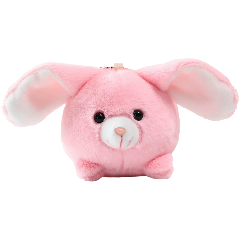 제조자 견면 벨벳 열쇠 고리 돼지 MOQ 낮은 plushie 박제 동물 장난감 keychains 원형