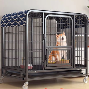 JXD kandang anjing sedang hingga besar dalam ruang luar ruang kandang anjing dengan Toilet pagar hewan peliharaan khusus fabrikasi logam lembaran Corgi Chai anjing - Product Image 2