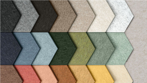 Dalles acoustiques en feutre PET Dejun Custom Design aux couleurs contrastées, insonorisantes, isolantes acoustiquement, décoratives, pour murs et plafonds. - Product Image 2