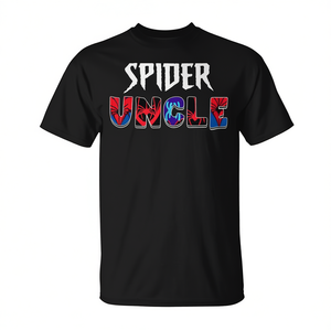 T-shirt Spider Uncle pour garçon, idéal pour les fêtes d'anniversaire, tenue promotionnelle pour les célébrations d'enfants - Product Image 3